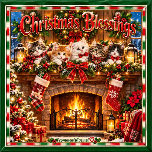 Christmas Blessings Cats