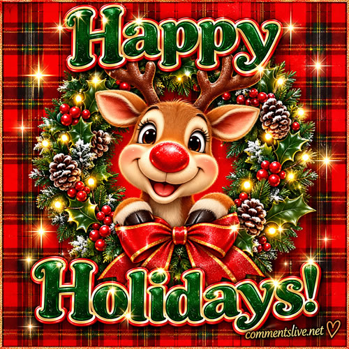 Rudolph Happy Holiday