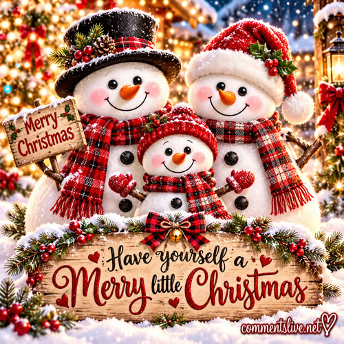 Snowmen Merry Little