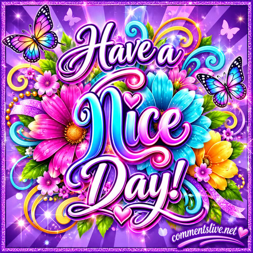 Purple Nice Day Card Image