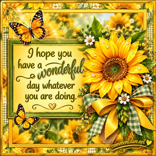 Sunflower Wonderful Day Image