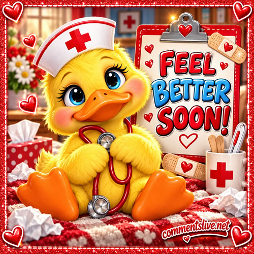 Feel Better Duck Image