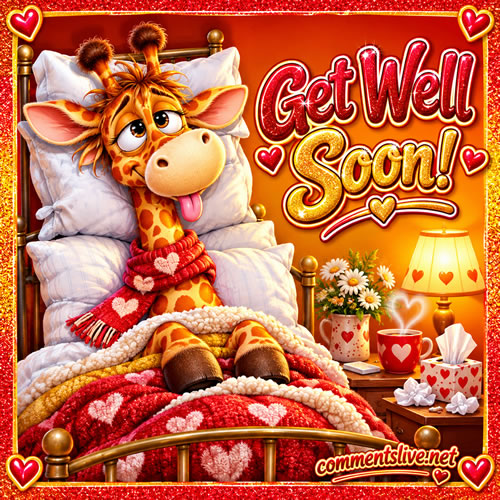Get Well Giraffe Image