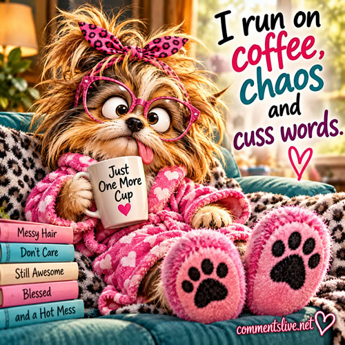 Coffee Chaos Dog