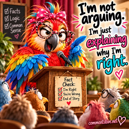 Parrot Why Im Right