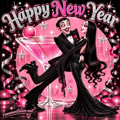 Addams New Years Image