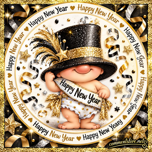 Baby Hat New Year Image