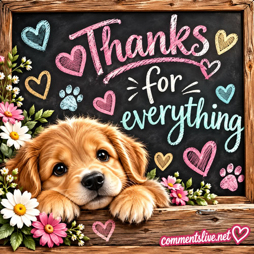 Chalkboard Puppy Image
