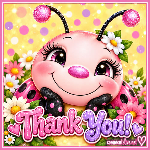 Pink Lady Bug Image