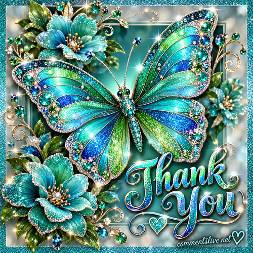 Teal Butterfly