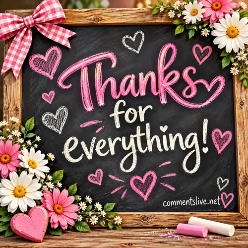 Thanks Chalkboard Image